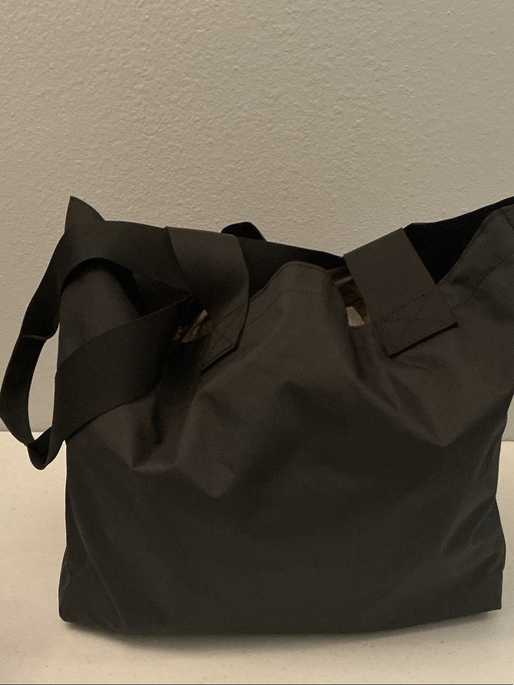 The North Face Black Tote Bag with White Logo - Men's Duffel Tote - Picture 2 of 2